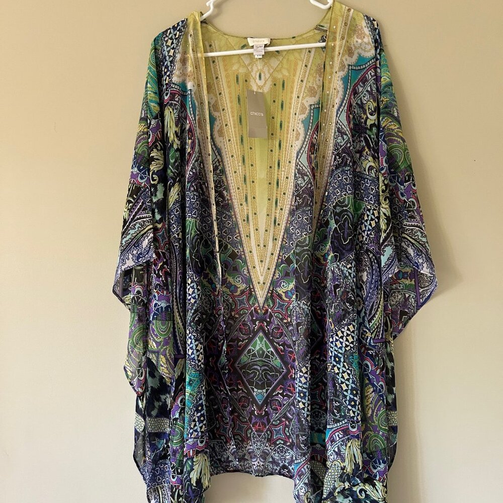 Chico's sheer shawl / kimono